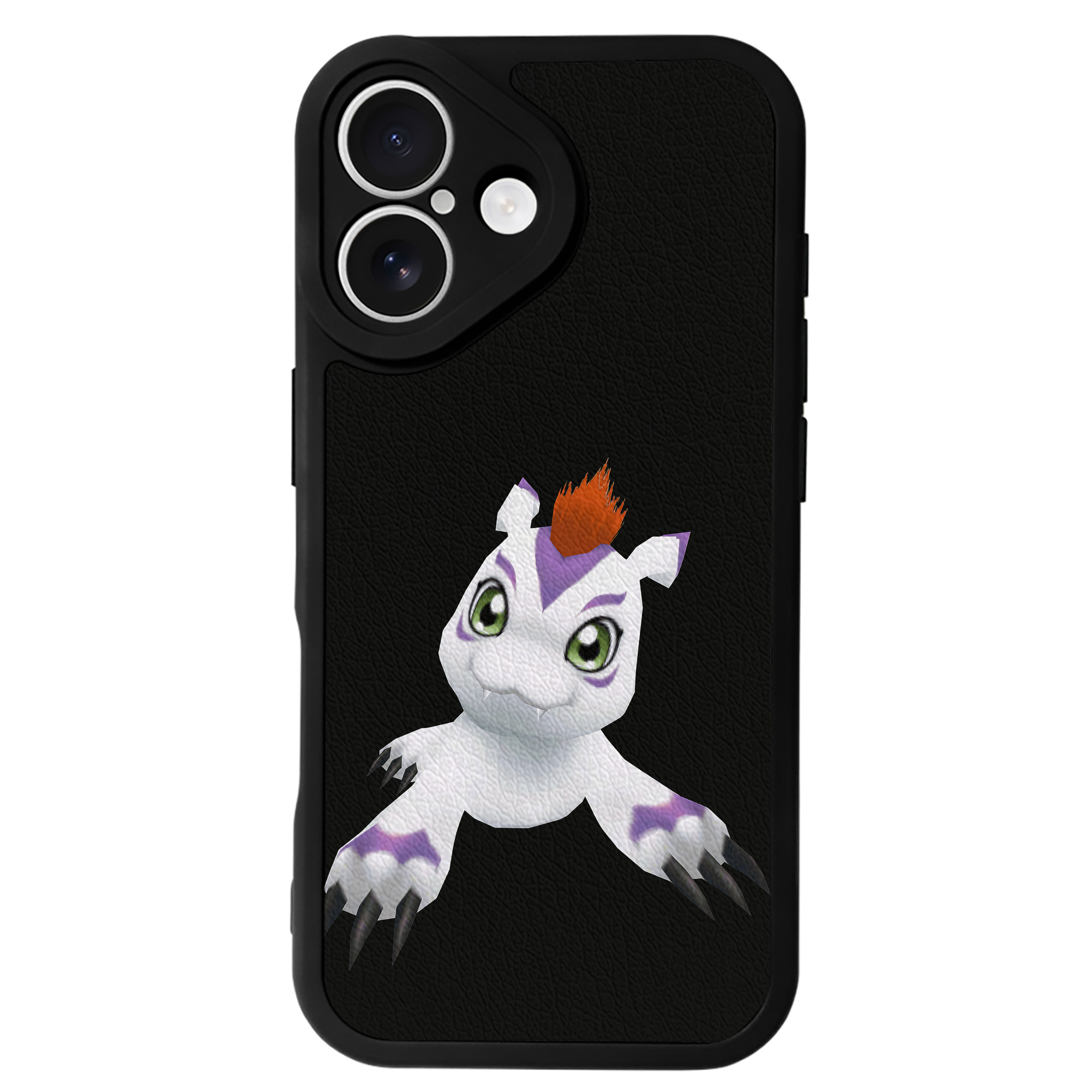 （画像用） Digimon デジタルモンスター/デジモン 【iPhone 16シリーズ対応】シリコンスマホケース（レザー調） 材質：シリコン